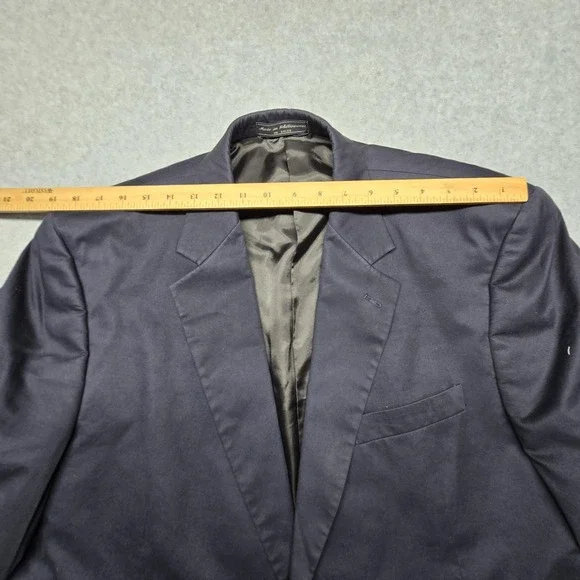 Haspel Blazer Mens 48R Navy Blue Nicholas Suit Cotton Two Button Jacket‎